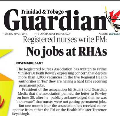 Registered Nurses Write PM: No Jobs at RHAs