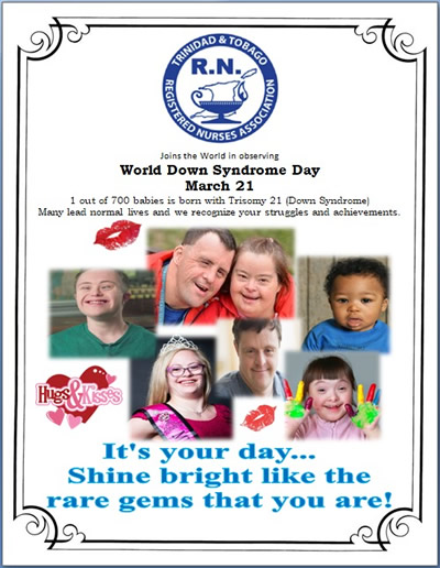 World Down Syndrome Day March 21st